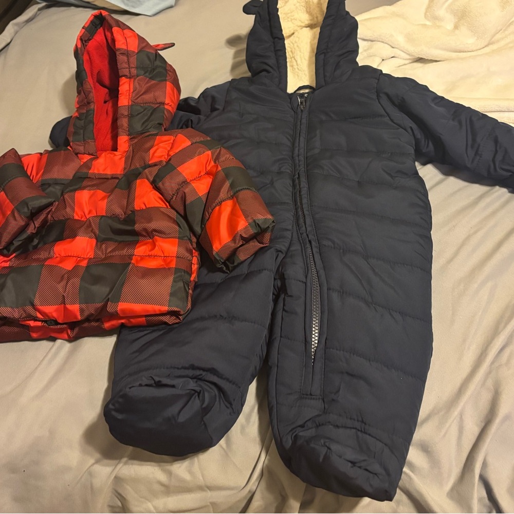 Old Navy Red and Black Plaid Jacket